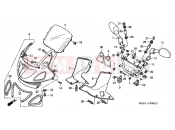 HONDA NT650V2 Deauville 2002 F-33 ​​UPPER ENGINE HOUSING