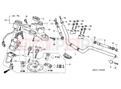 HONDA NT650V3 Deauville 2003 F-5 STEERING BAR TUBE / UPPER BRIDGE