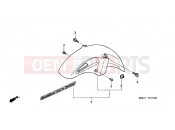 HONDA NT650V3 Deauville 2003 F-7 FRONT FENDER