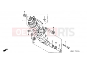 HONDA NT650V3 Deauville 2003 F-24 REAR SHOCK ABSORBER