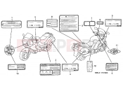 HONDA NT650V3 Deauville 2003 F-37 WARNING LABEL