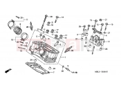 HONDA NT650VW Deauville 1998 E-2-1 REAR CYLINDER HEAD
