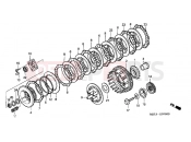 HONDA NT650VW Deauville 1998 E-7 CLUTCH