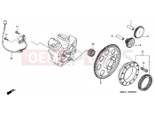 HONDA NT650VW Deauville 1998 E-8 DISTRIBUTOR GENERATOR / CLUTCH START