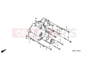 HONDA NT650VW Deauville 1998 E-10 LEFT CRANKSHAFT COVER