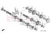 HONDA NT650VW Deauville 1998 E-16 TRANSMISSION (NT650VW / X / Y / 1)