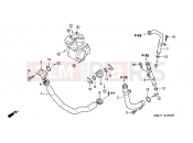 HONDA NT650VW Deauville 1998 E-18 WATER PIPE