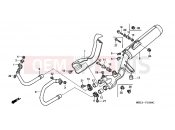HONDA NT650VW Deauville 1998 F-19 EXHAUST DRUM
