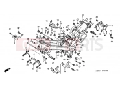 HONDA NT650VW Deauville 1998 F-30 FRAME HOUSING