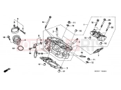 HONDA NT700V7 Deauville 2007 E-2-1 REAR CYLINDER HEAD