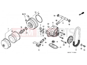 HONDA NT700V7 Deauville 2007 E-13 OIL FILTER / OIL PUMP