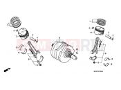 HONDA NT700V7 Deauville 2007 E-15 CRANKSHAFT / PISTON