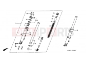 HONDA NT700V7 Deauville 2007 F-9 FRONT FORK