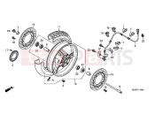 HONDA NT700V7 Deauville 2007 F-11 FRONT WHEEL