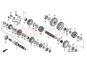 HONDA NT700VA6 Deauville ABS 2006 E-16 TRANSMISSION