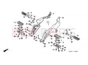 HONDA NT700VA6 Deauville ABS 2006 F-23 FOOTREST