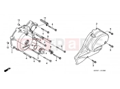HONDA NT700VA8 Deauville ABS 2008 E-10 LEFT CRANKSHAFT COVER