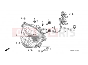 HONDA NT700VA8 Deauville ABS 2008 F-1 HEADLIGHT