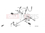 HONDA NT700VA8 Deauville ABS 2008 F-22 PEDAL