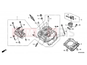 HONDA NT700VAB Deauville ABS 2011 E-2 FRONT CYLINDER HEAD