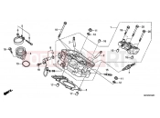 HONDA NT700VAB Deauville ABS 2011 E-2-1 REAR CYLINDER HEAD