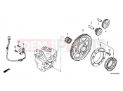 HONDA NT700VAB Deauville ABS 2011 E-8 DISTRIBUTOR GENERATOR / CLUTCH START