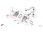 HONDA NT700VAB Deauville ABS 2011 E-11 WATER PUMP