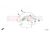 HONDA NT700VAB Deauville ABS 2011 F-8 FRONT FENDER