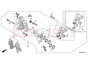 HONDA NT700VAB Deauville ABS 2011 F-10 J. FRONT BRAKE CALIPER