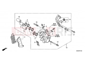HONDA NT700VAB Deauville ABS 2011 F-10-1 B. FRONT BRAKE CALIPER