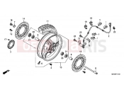 HONDA NT700VAB Deauville ABS 2011 F-11 FRONT WHEEL