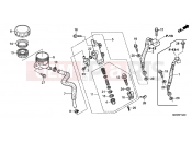 HONDA NT700VAB Deauville ABS 2011 F-12 REAR MASTER CYLINDER