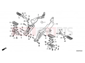 HONDA NT700VAB Deauville ABS 2011 F-23 FOOTREST
