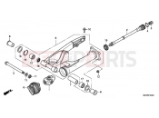 HONDA NT700VAB Deauville ABS 2011 F-25 SWING ARM