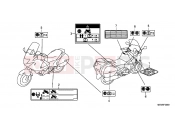 HONDA NT700VAB Deauville ABS 2011 F-39 WARNING LABEL