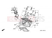 HONDA VTR1000F2 FireStorm 2002 E-2-1 CYLINDER HEAD (REAR)
