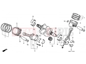 HONDA VTR1000F2 FireStorm 2002 E-14 CRANKSHAFT / PISTON