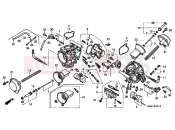 HONDA VTR1000F2 FireStorm 2002 E-18-1 CARBURETOR (PARTS)