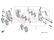HONDA VTR1000F2 FireStorm 2002 F-10 FRONT BRAKE CALIPER