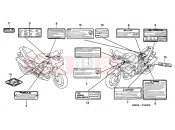 HONDA VTR1000F2 FireStorm 2002 F-34 WARNING LABEL