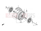 HONDA VTR1000F3 FireStorm 2003 F-11 FRONT WHEEL