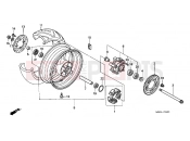 HONDA VTR1000F3 FireStorm 2003 F-14 REAR WHEEL