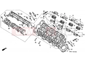 HONDA CBR900RRN Fireblade 1992 E-2 CYLINDER HEAD