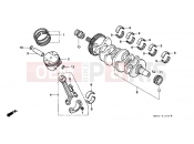 HONDA CBR900RRN Fireblade 1992 E-14 CRANKSHAFT / PISTON (1)