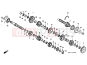 HONDA CBR900RRN Fireblade 1992 E-15 TRANSMISSION