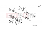 HONDA CBR900RRN Fireblade 1992 E-16 TRANSMISSION DRUM