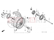 HONDA CBR900RRN Fireblade 1992 F-13 REAR WHEEL