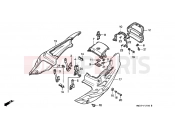 HONDA CBR900RRN Fireblade 1992 F-17 SIDE COVER