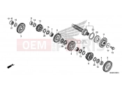 HONDA NC700DD INTEGRA 2013 E-16-1 GEARBOX (GEAR SHAFT)
