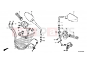 HONDA NC700DD INTEGRA 2013 F-3 SWITCH / CABLE / MIRROR